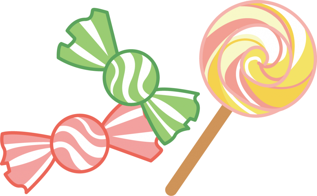 手描きのかわいいキャンディーのイラストのセット／飴／お菓子／スイーツ／おやつ／アメ／棒付きキャンディのイラスト素材 [69869421] - Pixta イラスト「あめ」 | 幼稚園・保育園の先生が読むパステルIt新聞