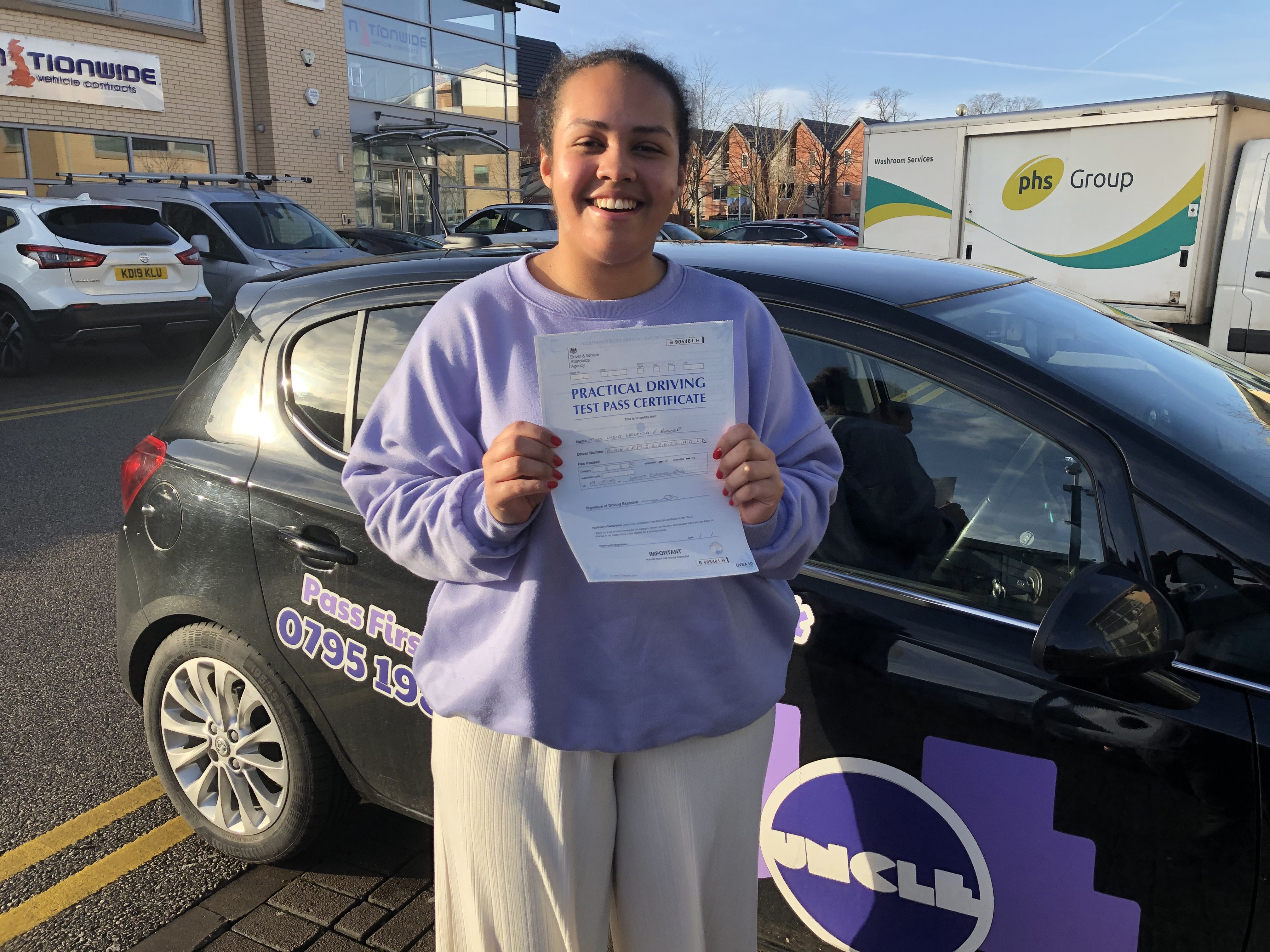 Lydia Baker, Hulme, Manchester. Uncle Joe's Driving School, Manchester