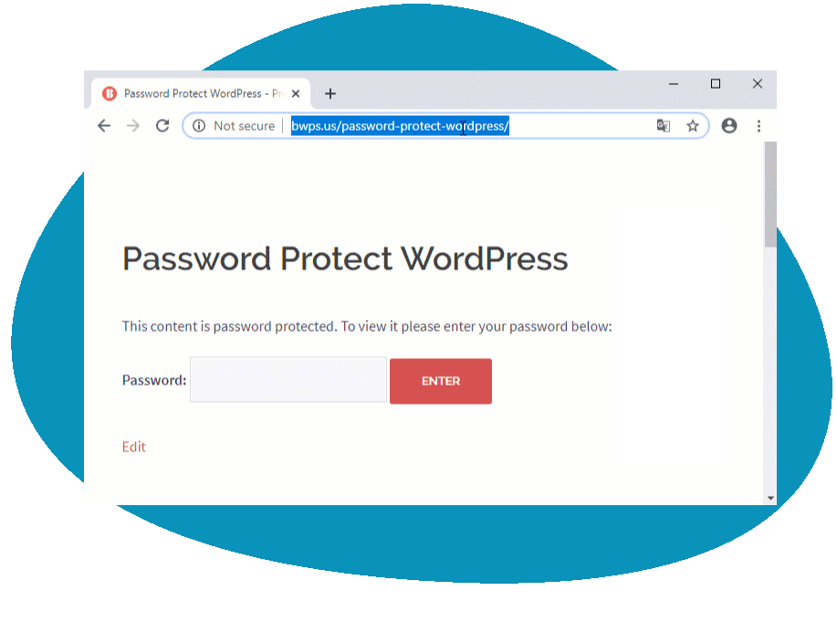 Use Access Links to Unlock Password Protected Pages Password Protect