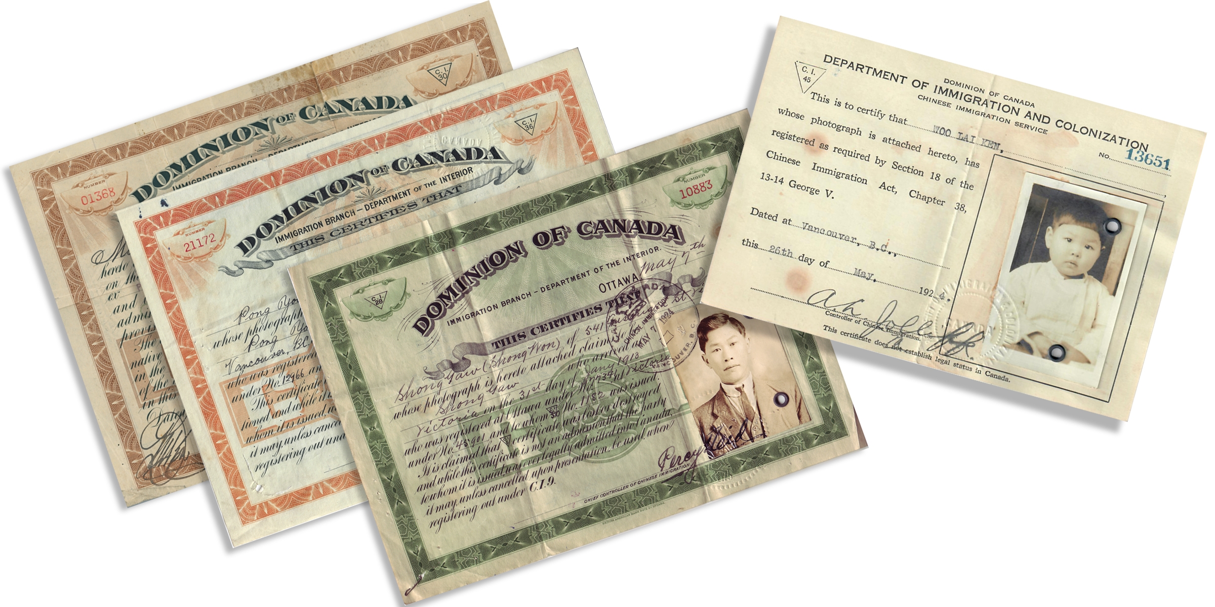 Sample certificates Past Presence