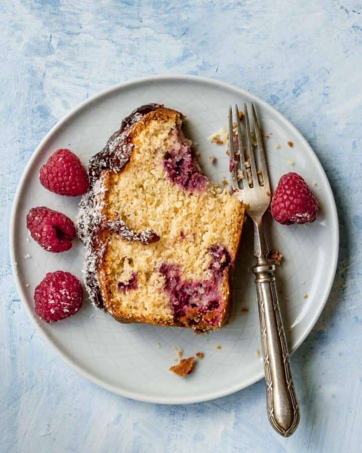 Coconut and Raspberry Loaf