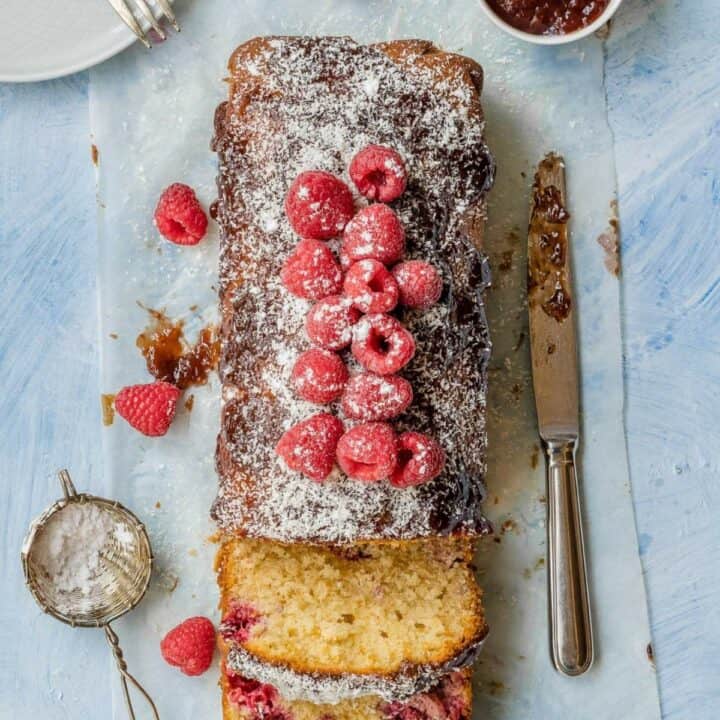 Coconut and Raspberry Loaf