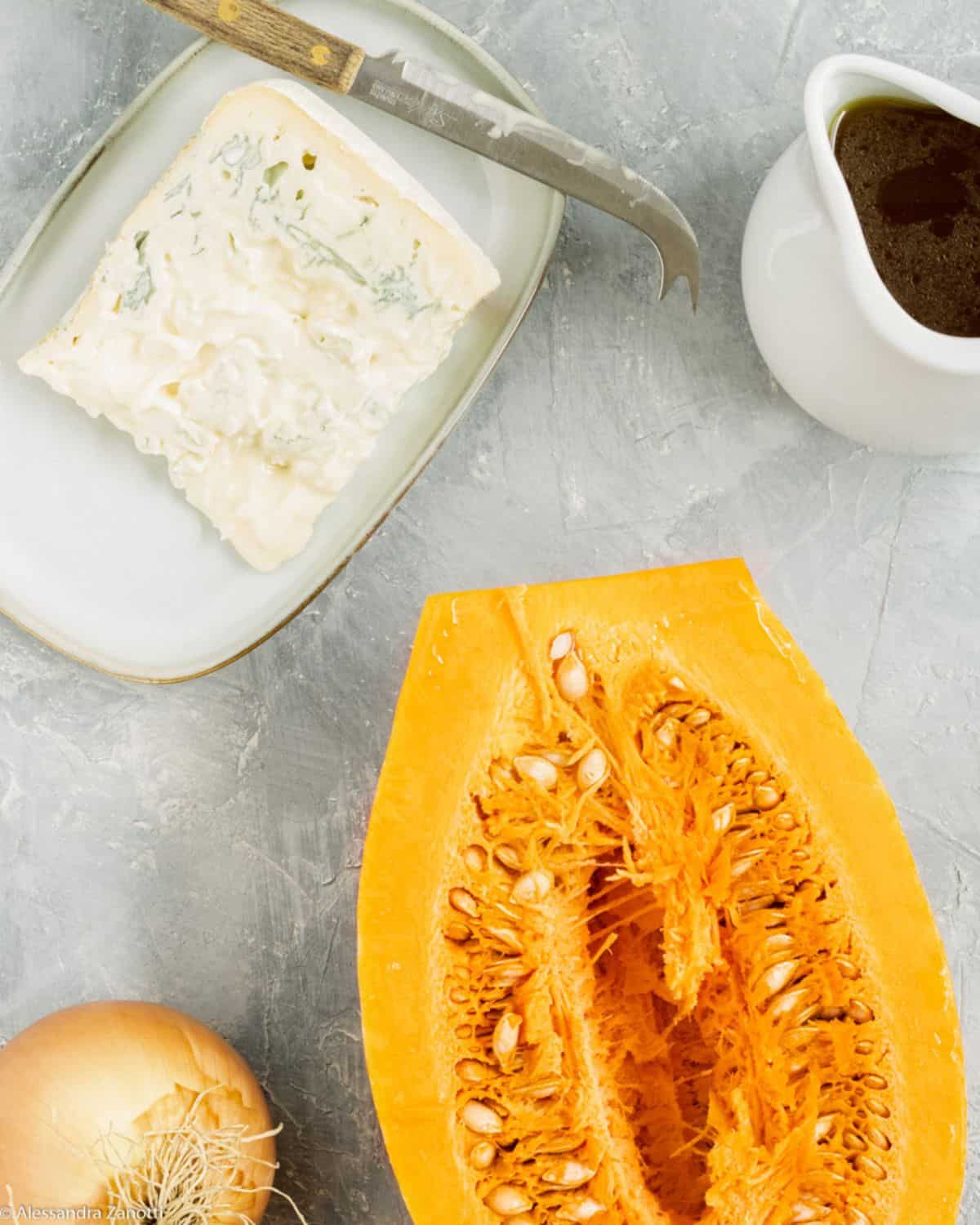 Butternut Squash Risotto with cheese