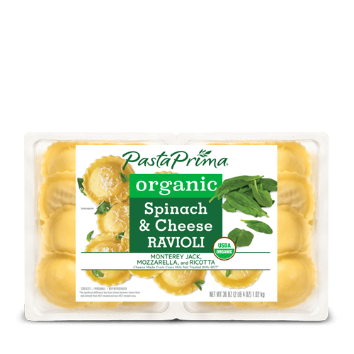 Organic Spinach & Cheese Ravioli with Lemon Thyme Chicken