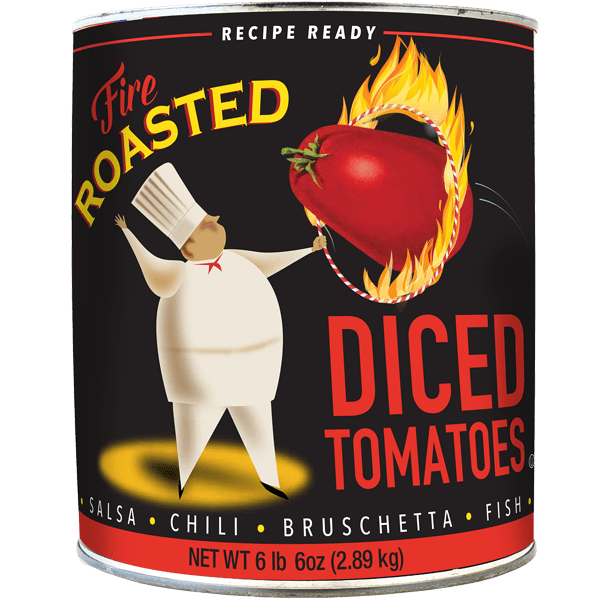 Fire Roasted Dice Tomatoes 6x10 Cans Pastorelli Food Products, Inc.
