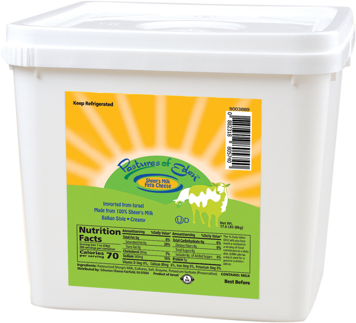 Israeli Feta Cheese 100 sheep’s milk Pastures of Eden™