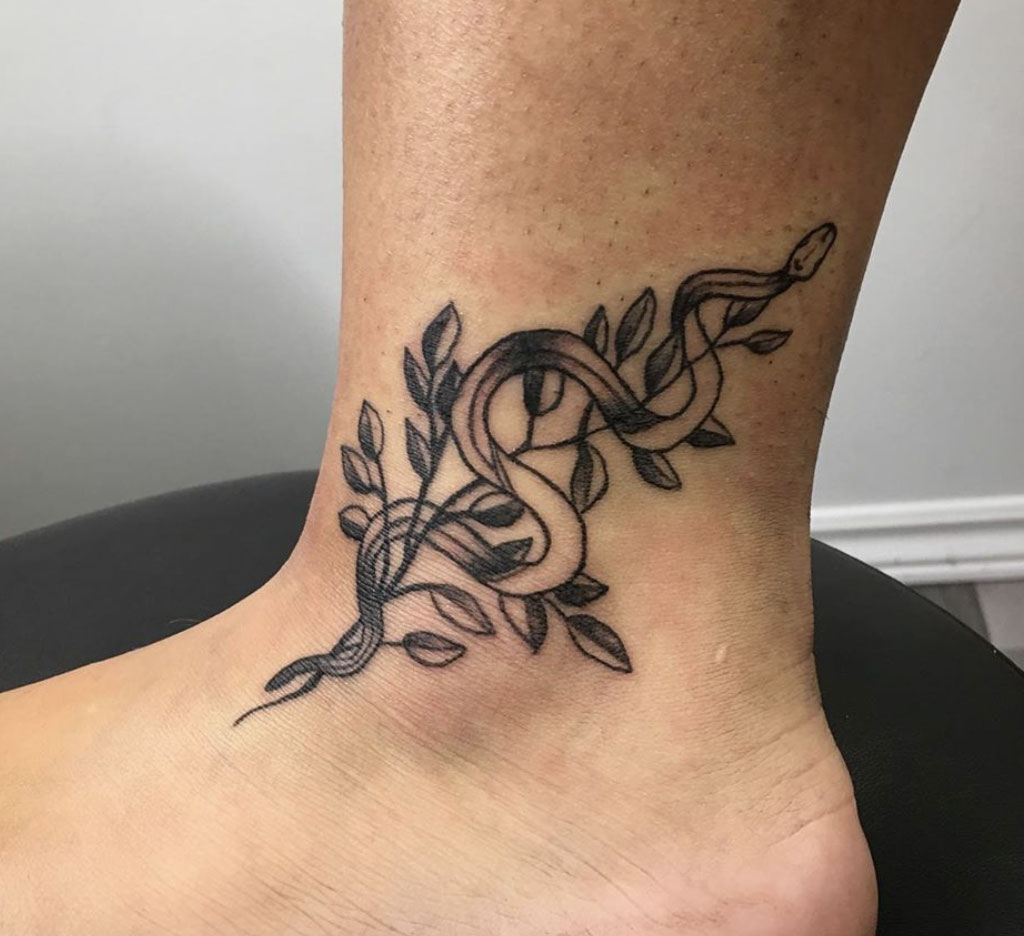 Serpent Ankle Tattoo - Patayin Tattoo Company 936_x_1024_jpg