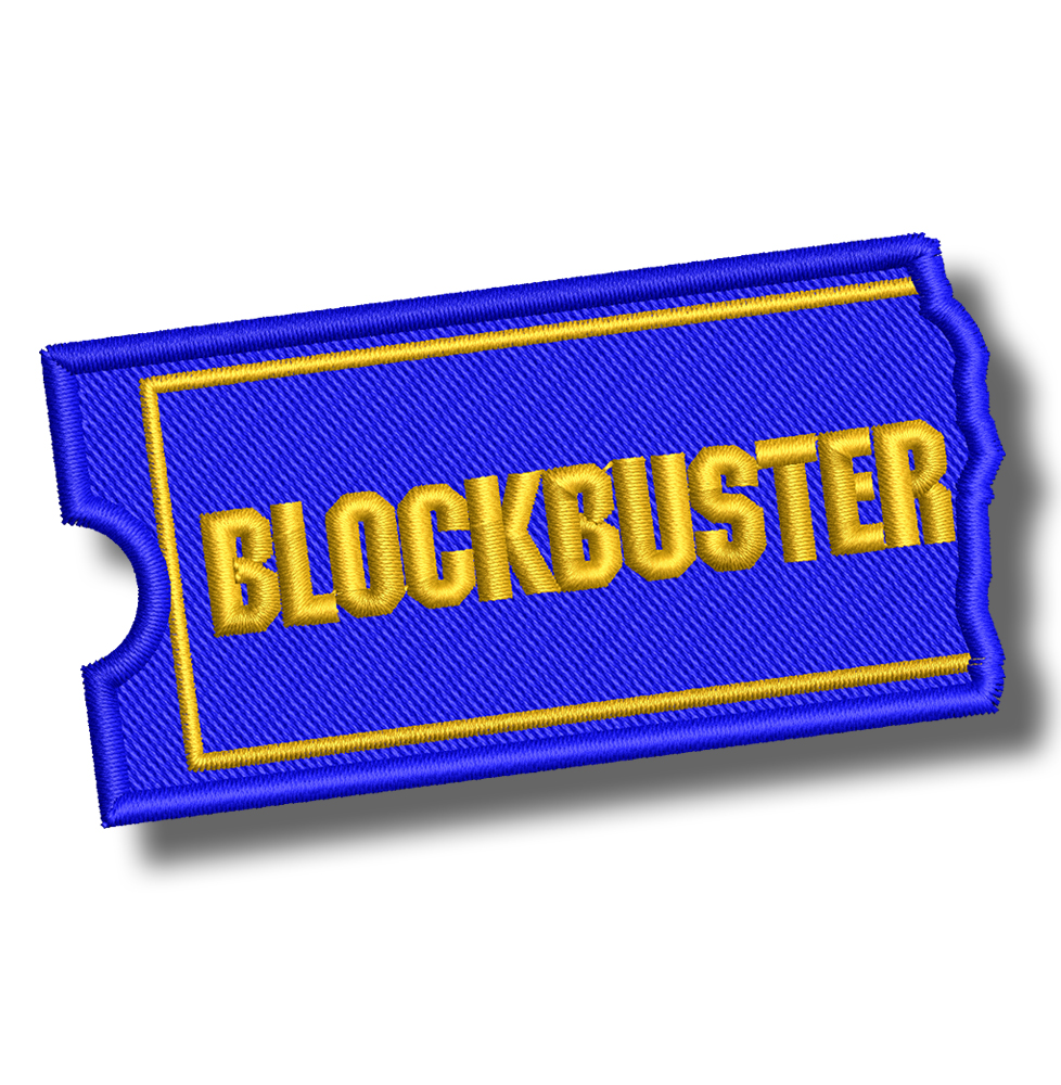Blockbuster embroidered patch 8x5 CM