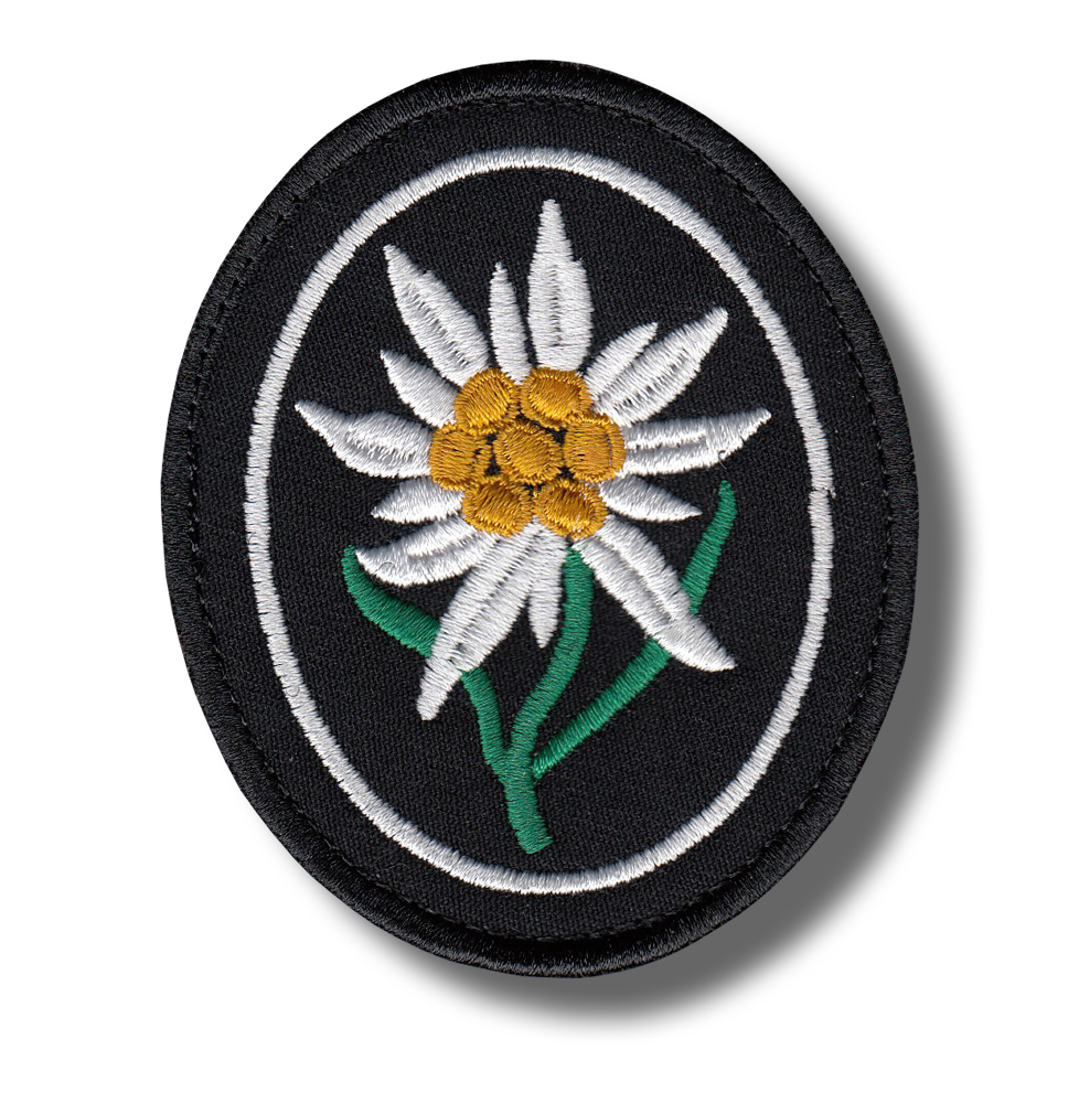 Edelweiss embroidered patch 7x8 CM