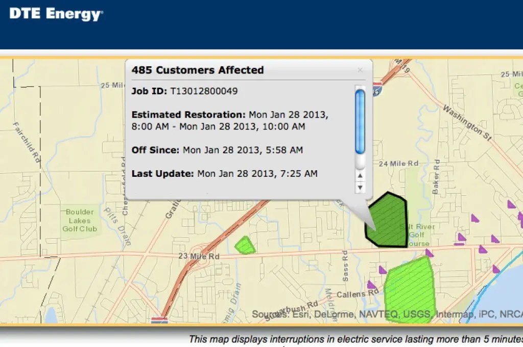 Chesterfield Township Michigan Map Many Chesterfield Township Residents Without Power Monday Morning New