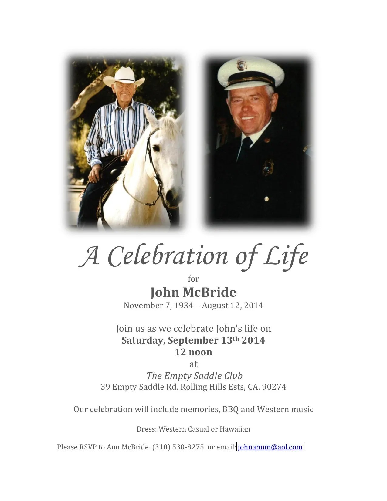 OBIT John McBride, Former Battalion Chief of Redondo Beach Fire
