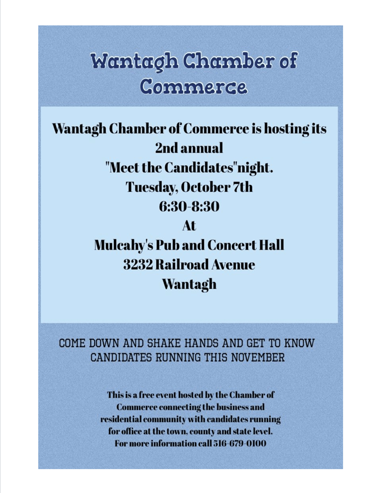 Wantagh Chamber of Commerce Meet the Candidates Night Wantagh, NY Patch