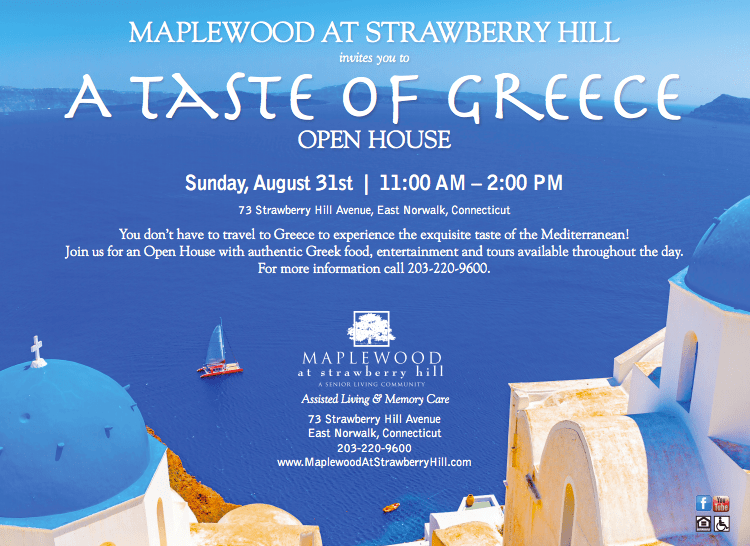 Visit Maplewood Strawberry Hill's 'Taste of Greece' Open House on