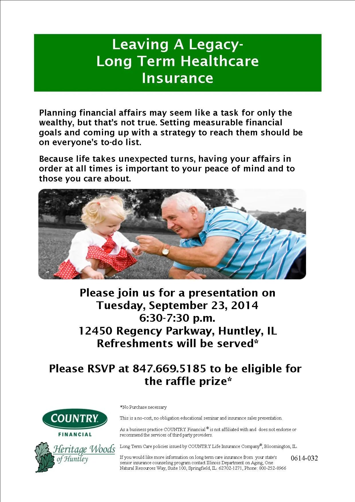 Leaving a Legacy Long Term Healthcare Insurance Huntley, IL Patch