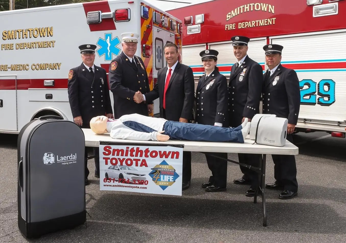 Volunteer Fire Department Receives CPR Training Unit Courtesy of