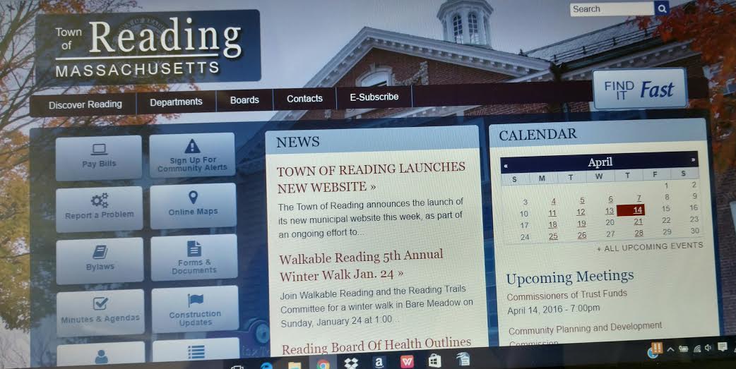 Reading Launches New Town Website Reading, MA Patch(03)