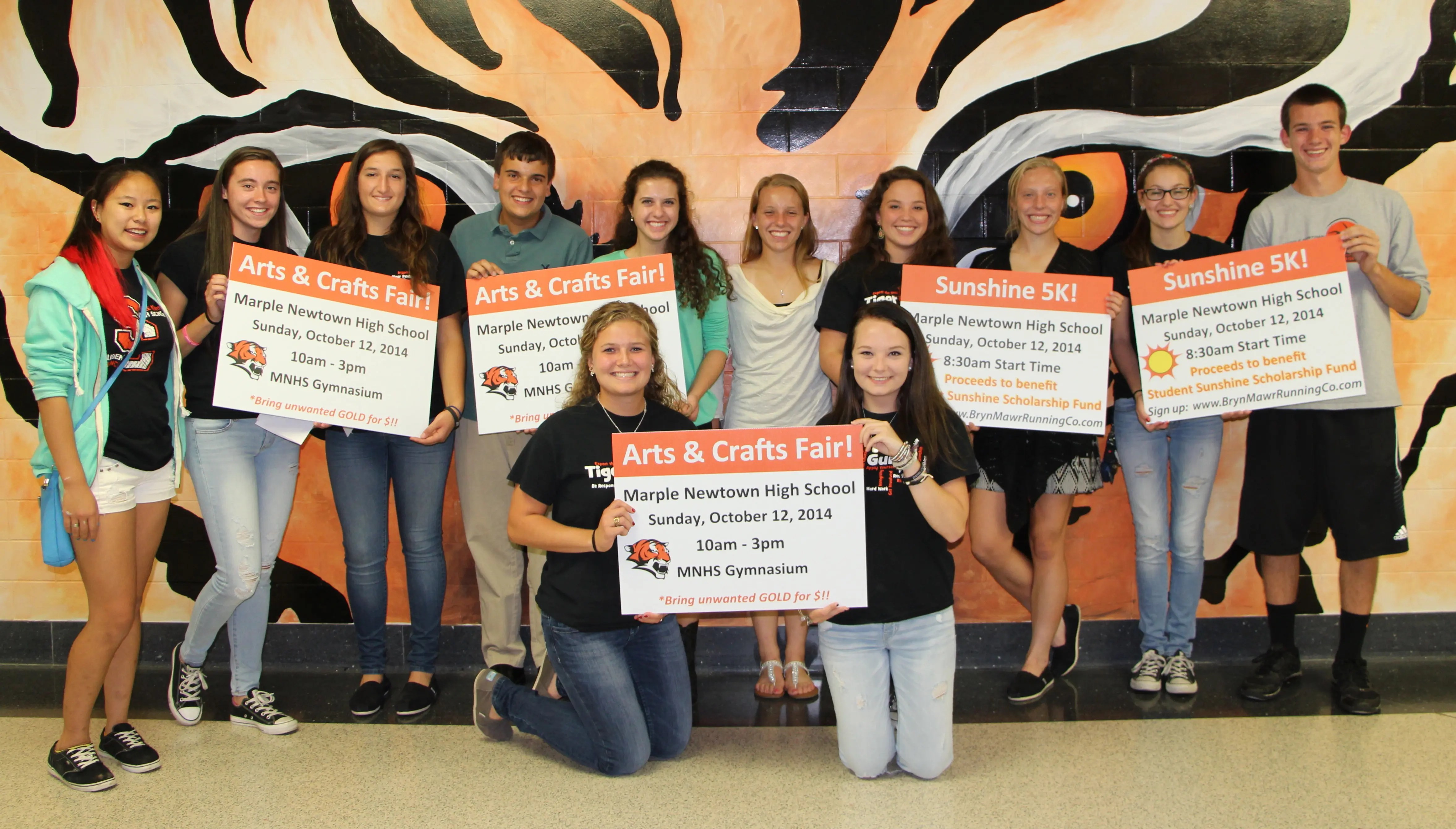 Marple Newtown High School Sunshine 5K and Arts and Crafts Fair Sunday