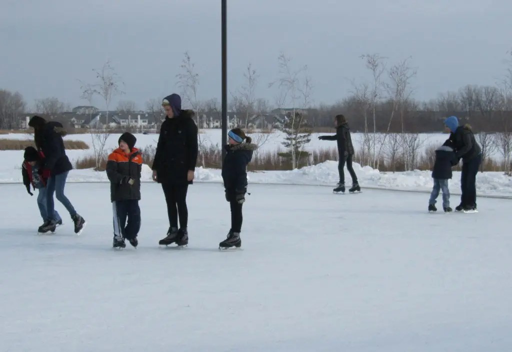 Pre Blizzard at the Winter Wonderland Ice Rink Viewfinder