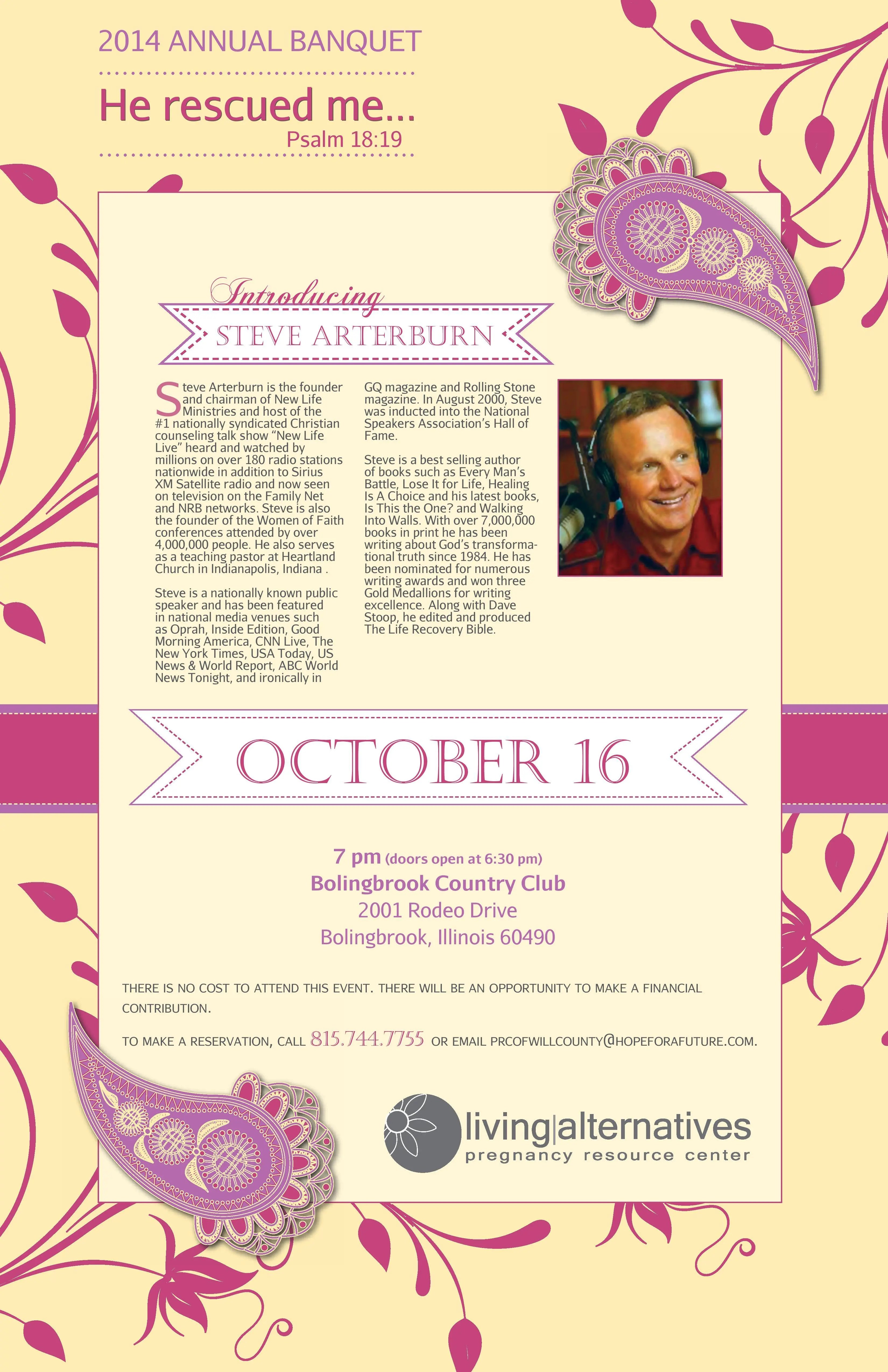 Prolife banquet for Jolietbased pregnancy center on for October 16