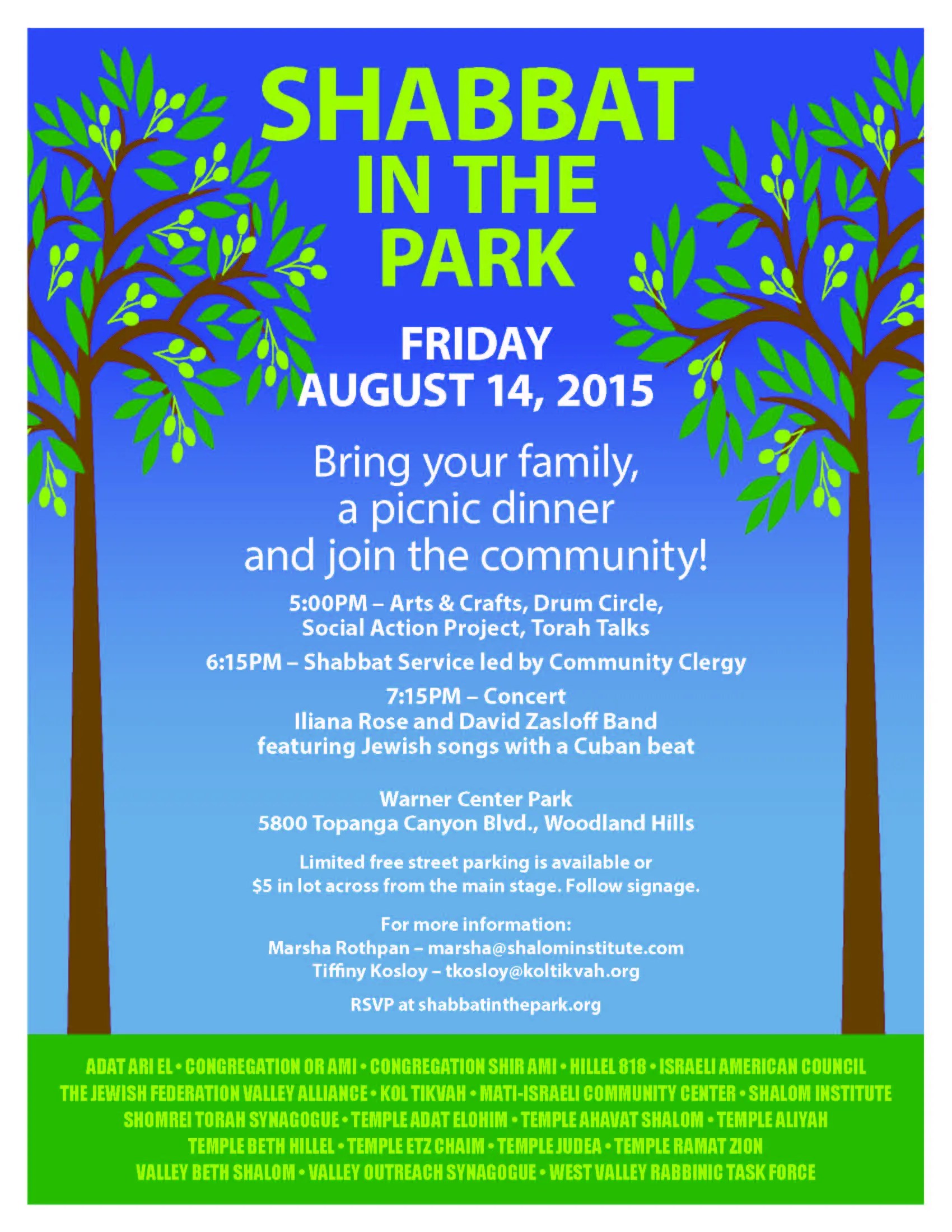 Shabbat In The Park Woodland Hills, CA Patch