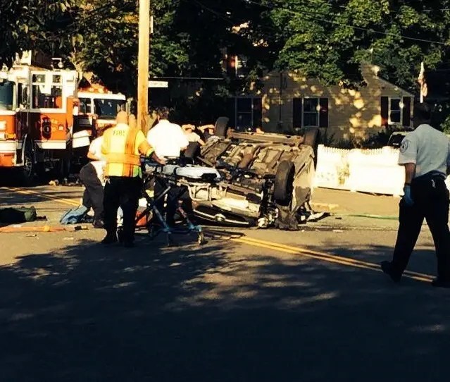 Medical Helicopter Called After Humphrey Street Rollover Marblehead
