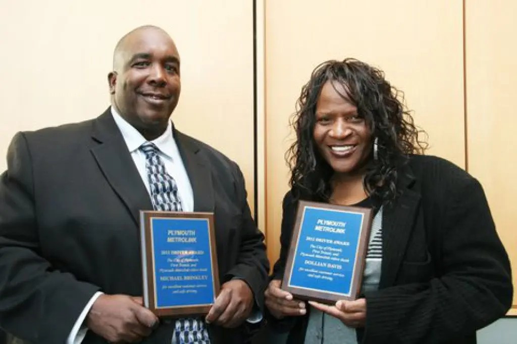 PHOTOS Plymouth City Council Recognizes Pair of Drivers with Metrolink