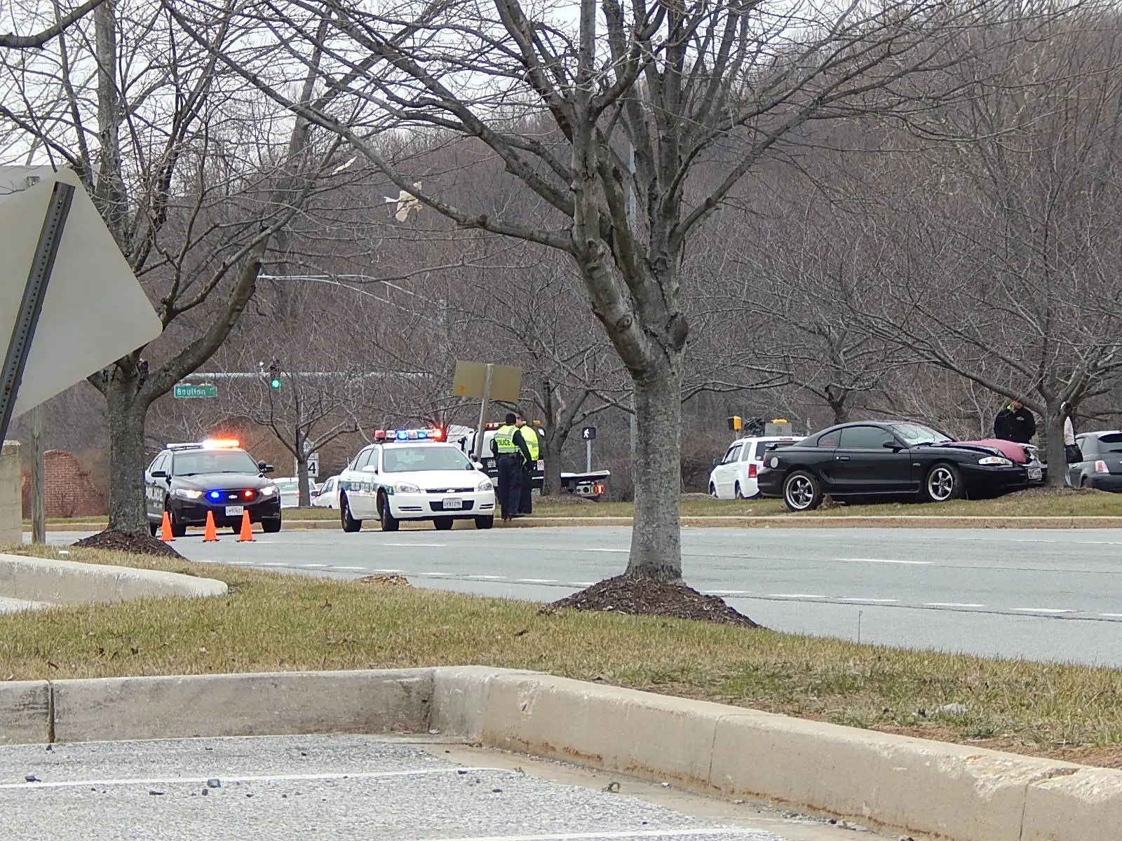 Car Crashes into Median Near Harford Mall Bel Air, MD Patch