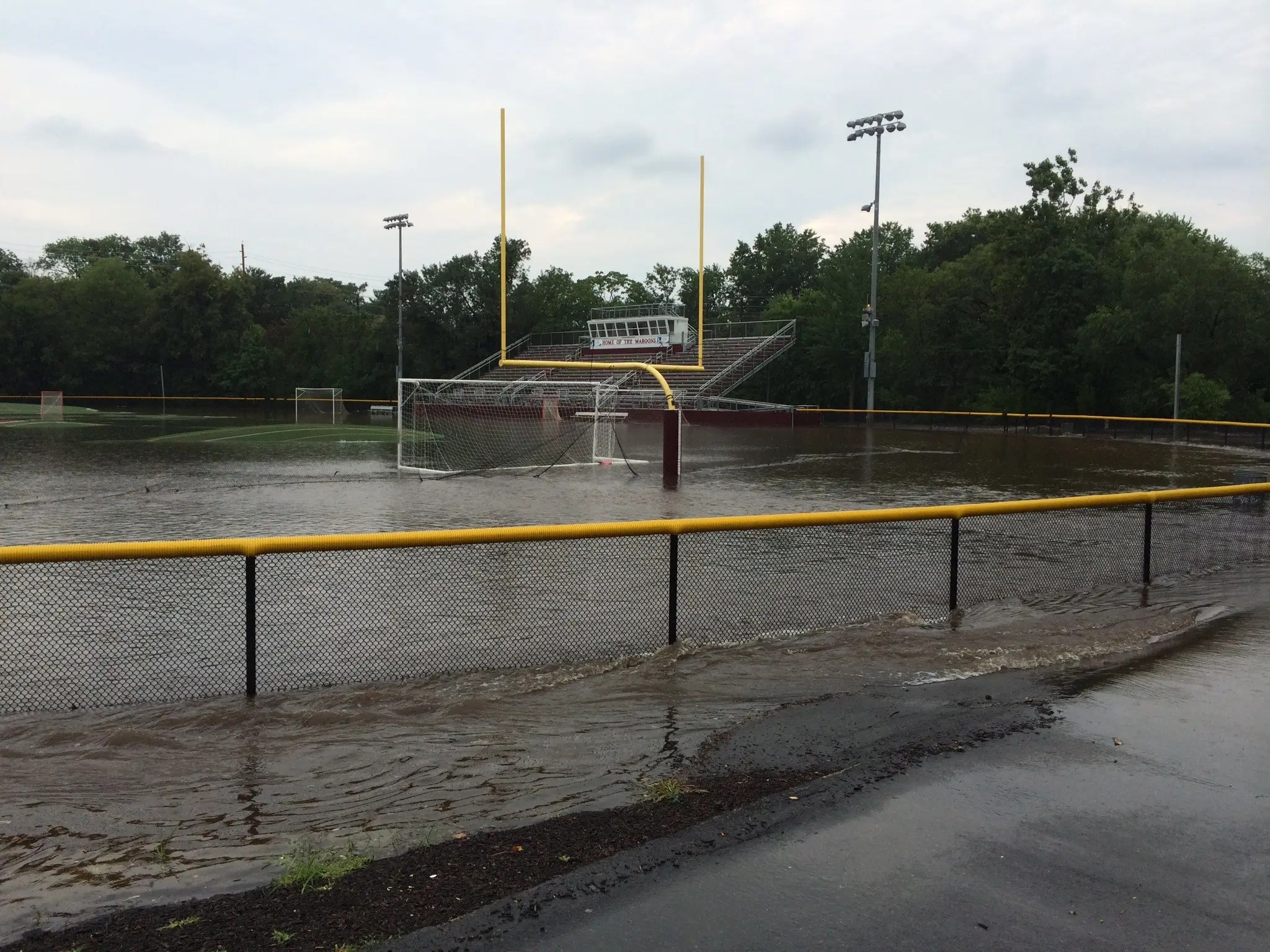 VIDEO Ridgewood High School Football Field Floods Ridgewood, NJ Patch