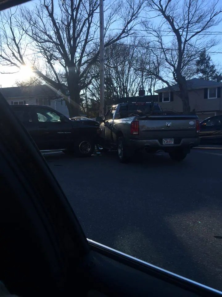Traffic Alert 2 Trucks Crash Intersection of Concord and A Streets