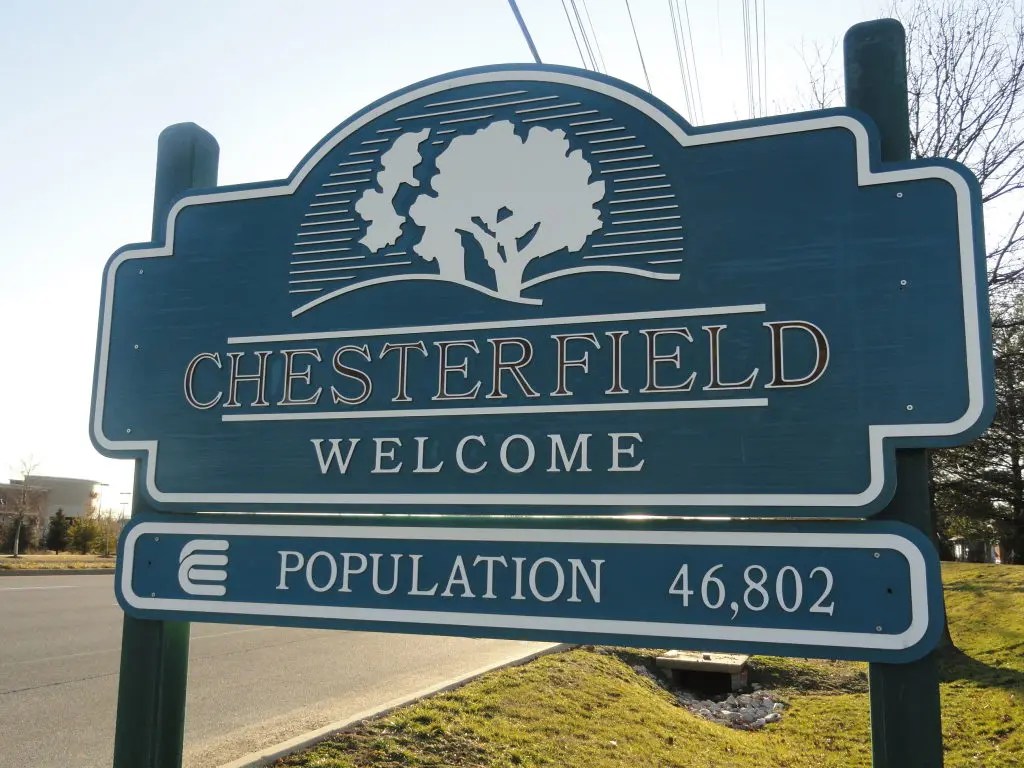 Chesterfield's Signs Unclear On Population Chesterfield, MO Patch
