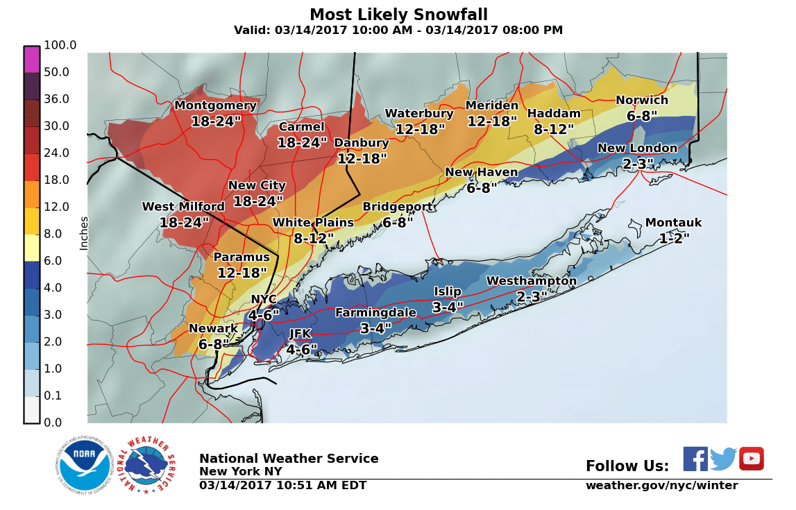 NYC 'Blizzard' Updates, Weather Forecast What's Left Of Winter Storm