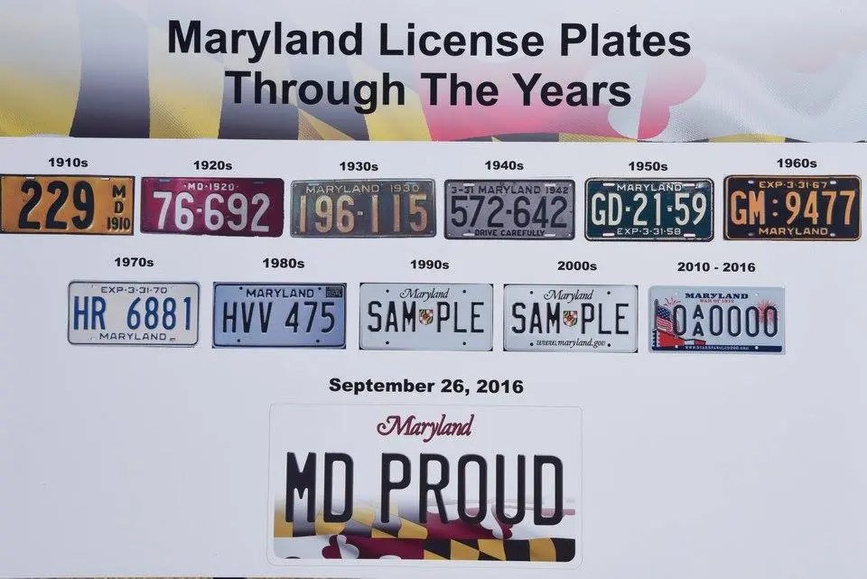 New Maryland License Plate Features State Flag Towson, MD Patch