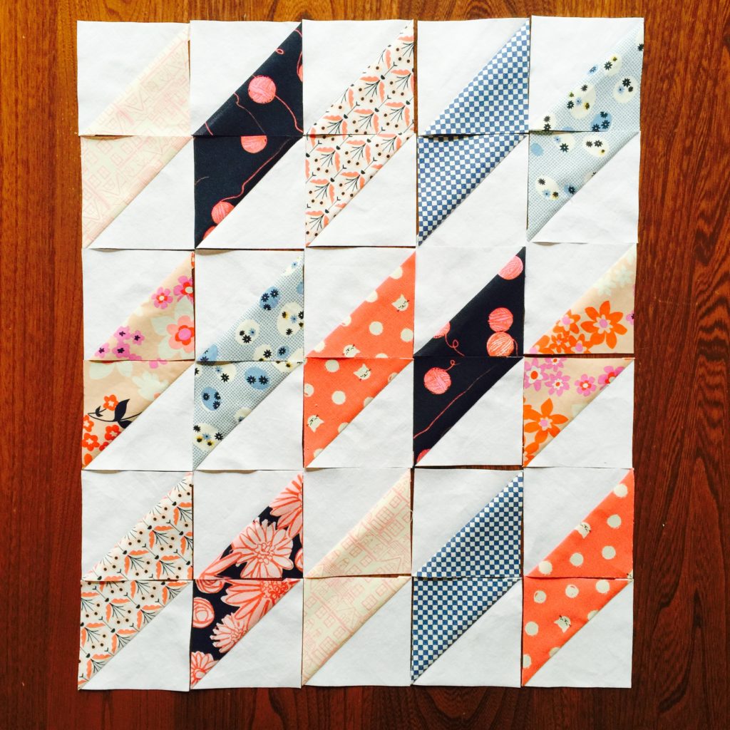 Mini quilt tutorial for beginners Patch + Dot