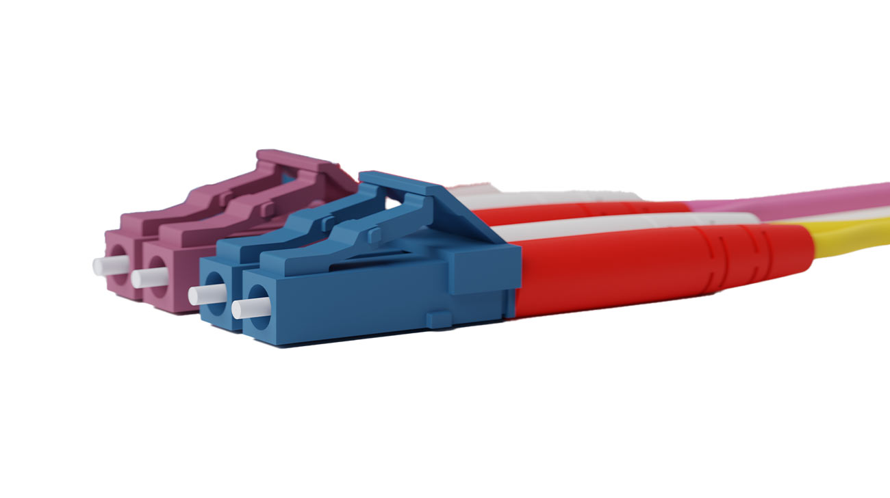 What are LC fiber optic connectors?