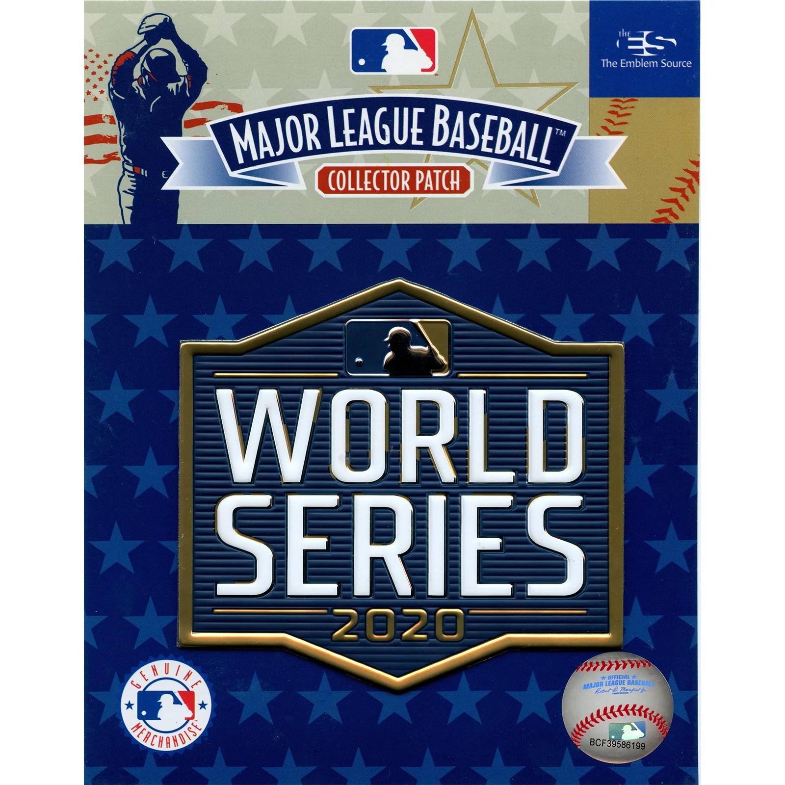 2020 MLB World Series Emboss Tech Jersey Patch Los Angeles Dodgers