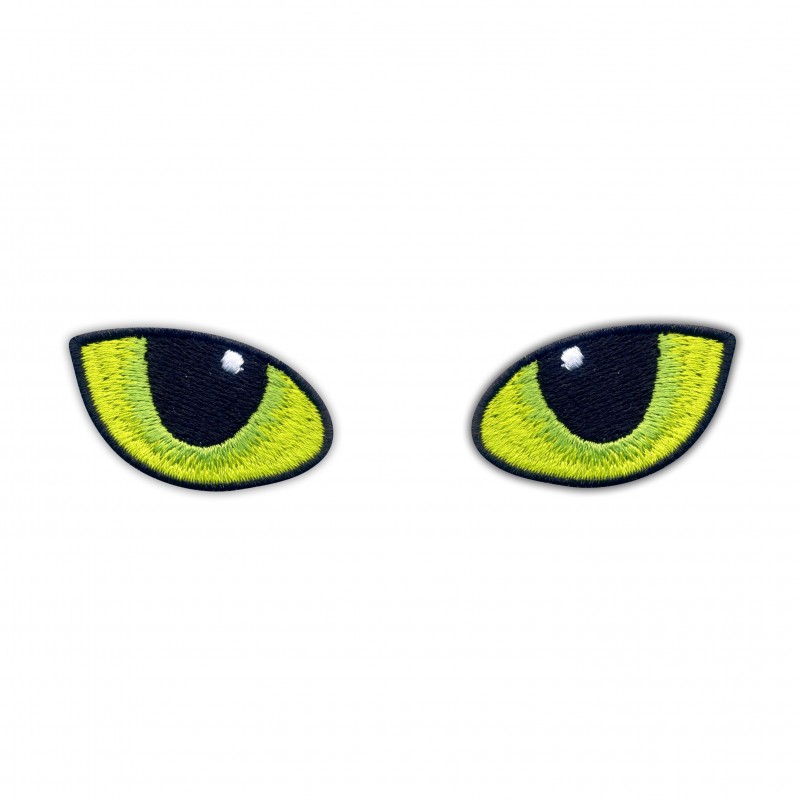 Cat eyes at night Embroidered Patch/Badge