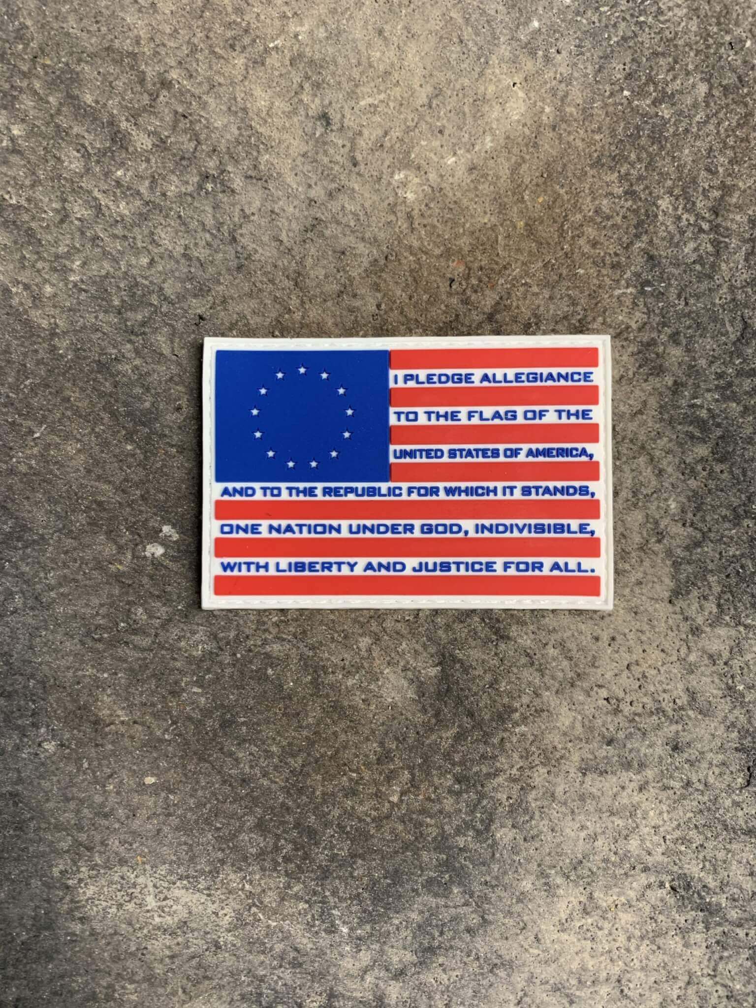 Ryan Weaver Betsy Ross Pledge of Allegiance PVC Patch PatchOps