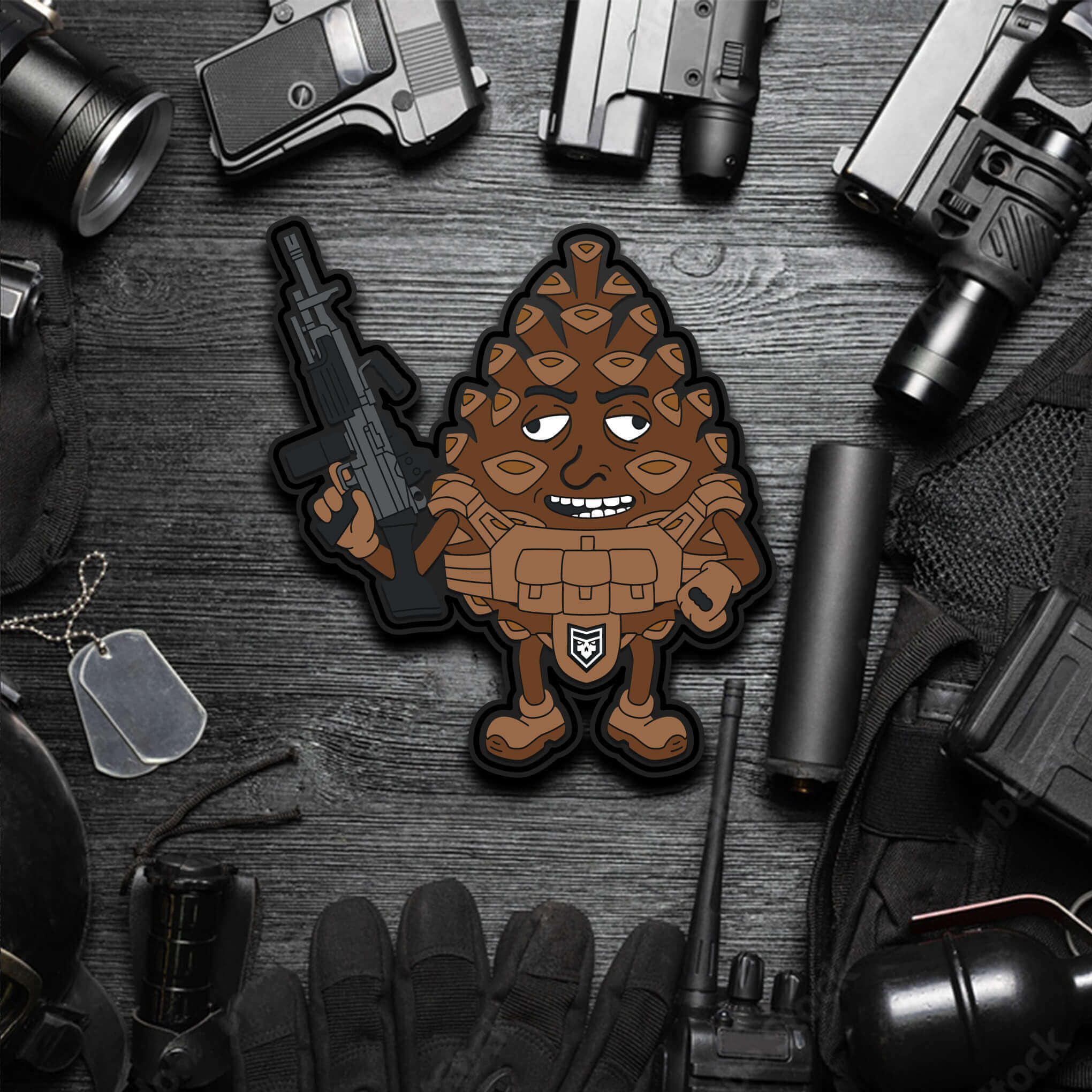 Tactical Pinecone PVC Morale Patch PatchOps