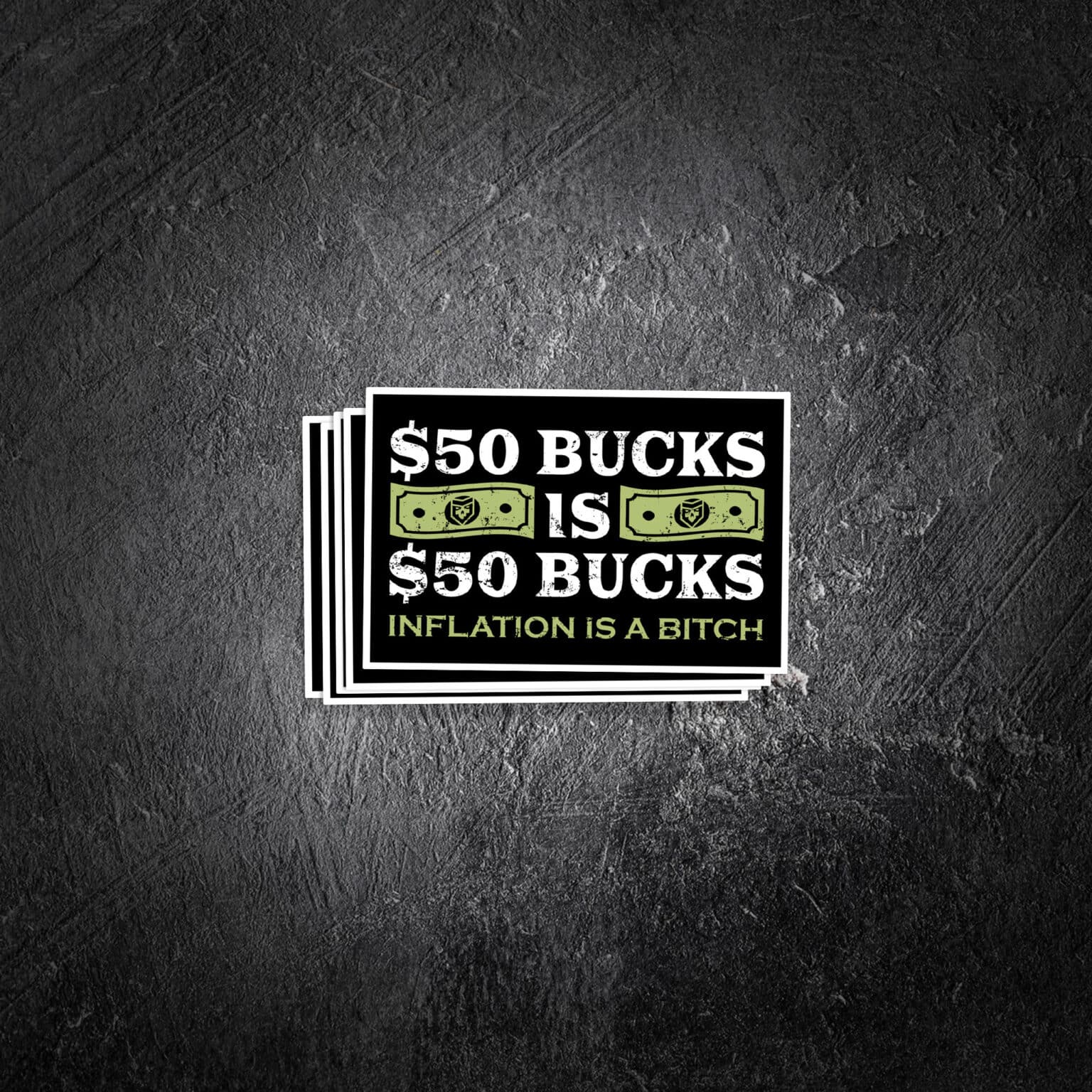 50 bucks is 50 bucks Vinyl Decal PatchOps