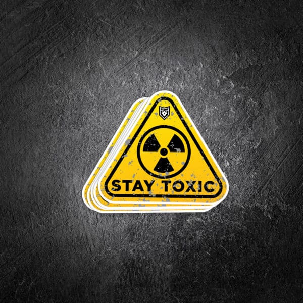 Stay Toxic (hazard) Vinyl Decal PatchOps