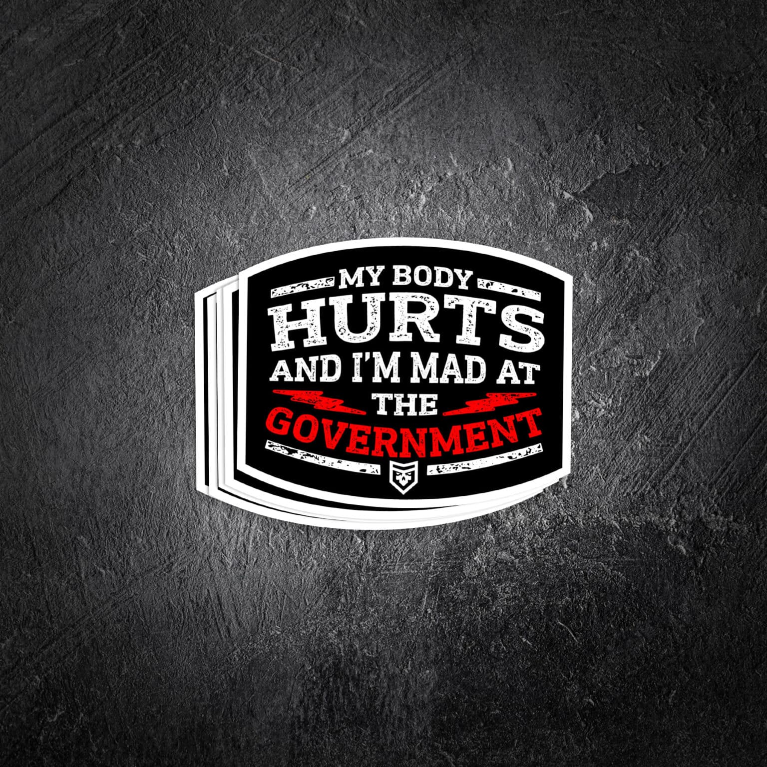 My body hurts Vinyl Decal PatchOps