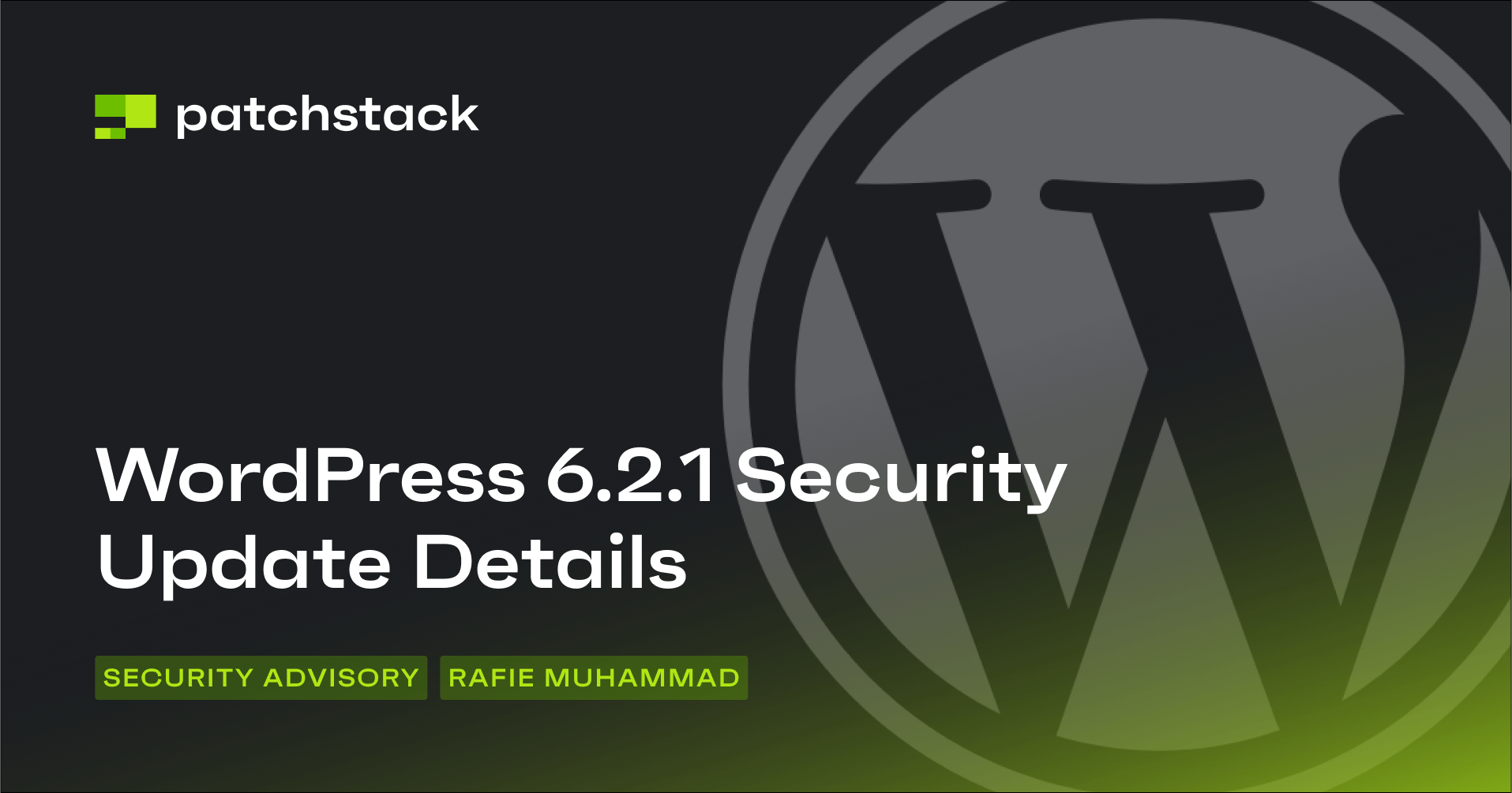 WordPress Core 6.2.1 Security Update Technical Advisory