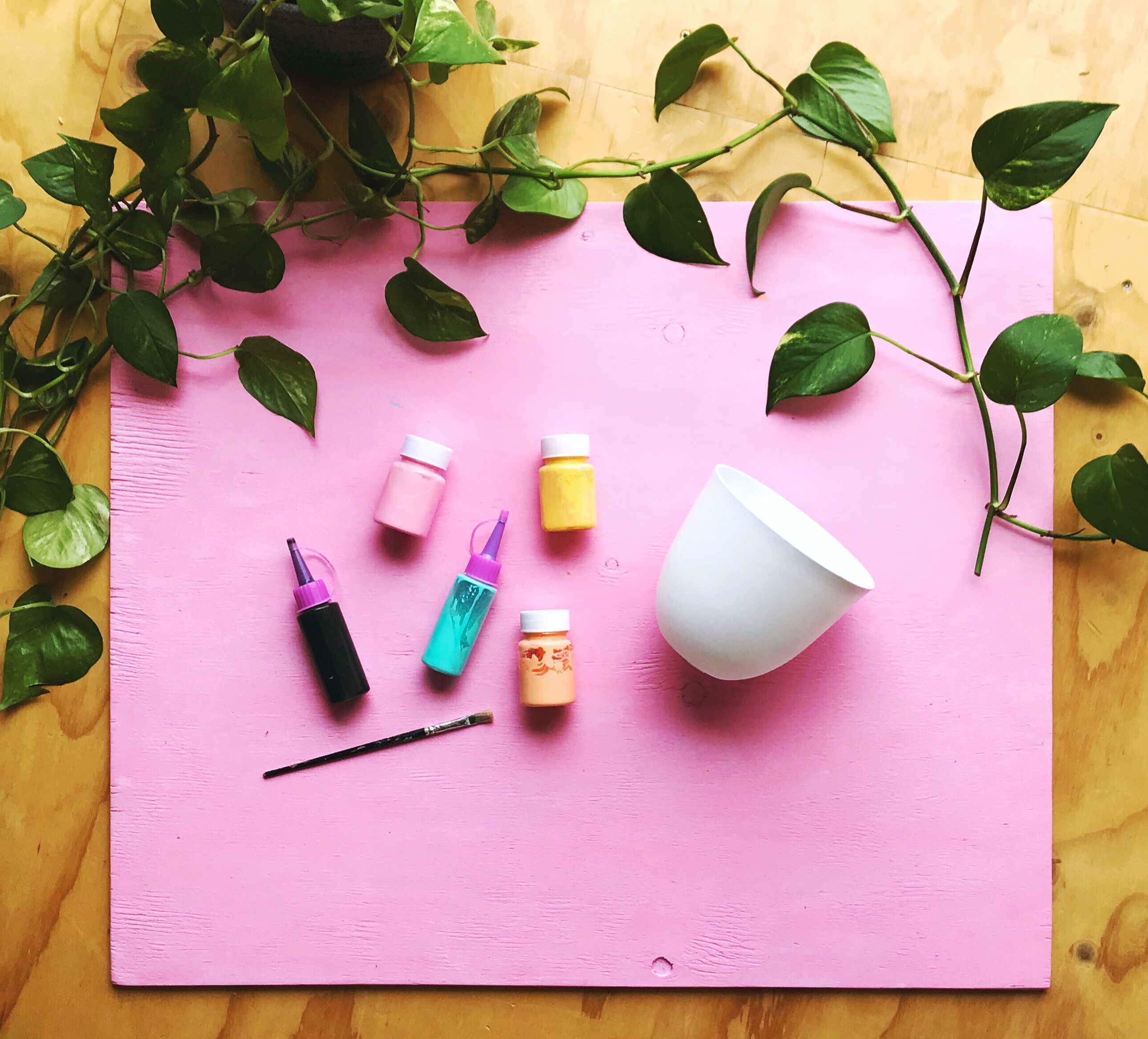 Kmart Hack DIY confetti painted pots Patchwork Cactus