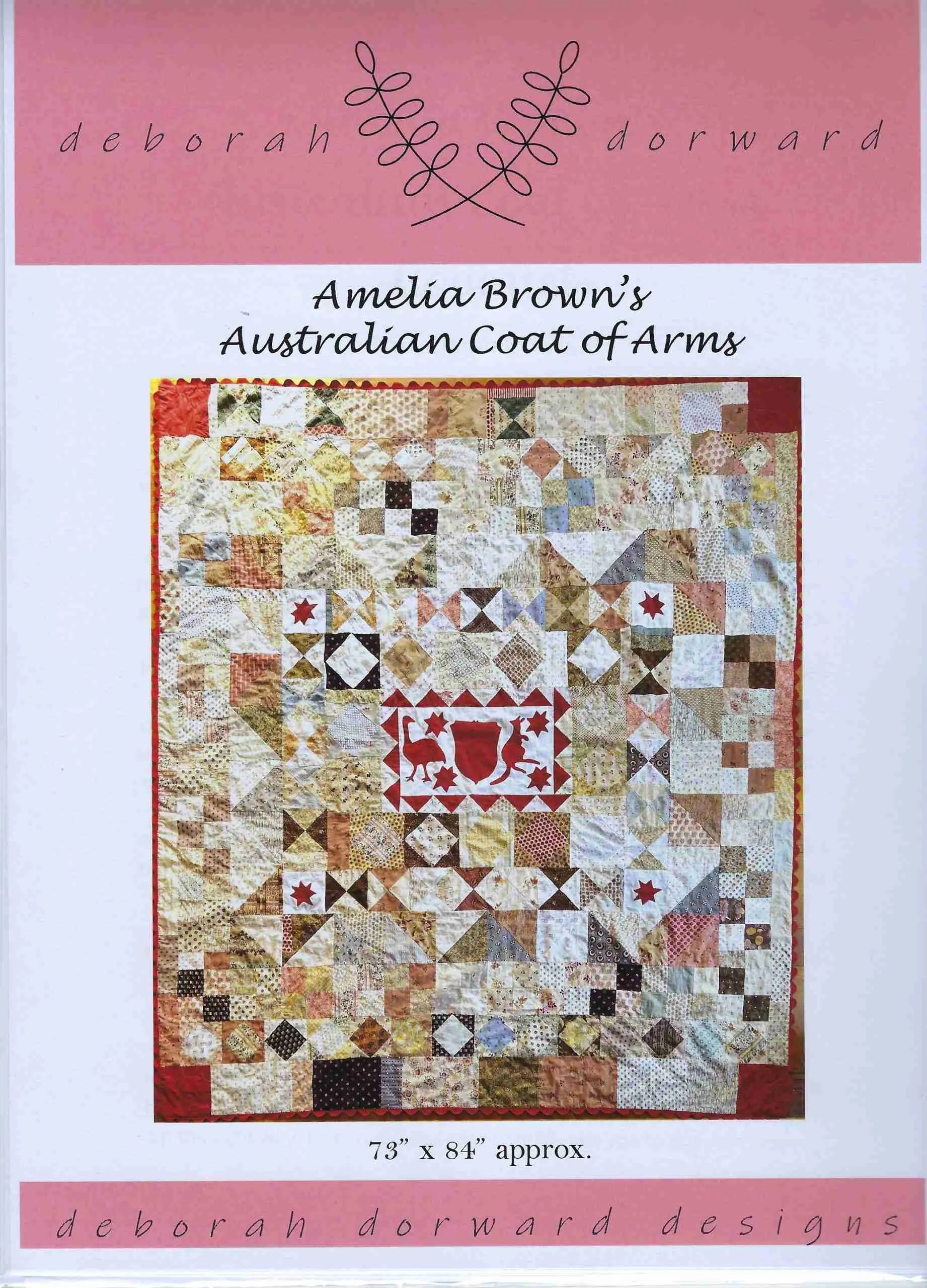 Deborah Dorward Amelia Brown's Australian Coat of Arms Quilt Pattern