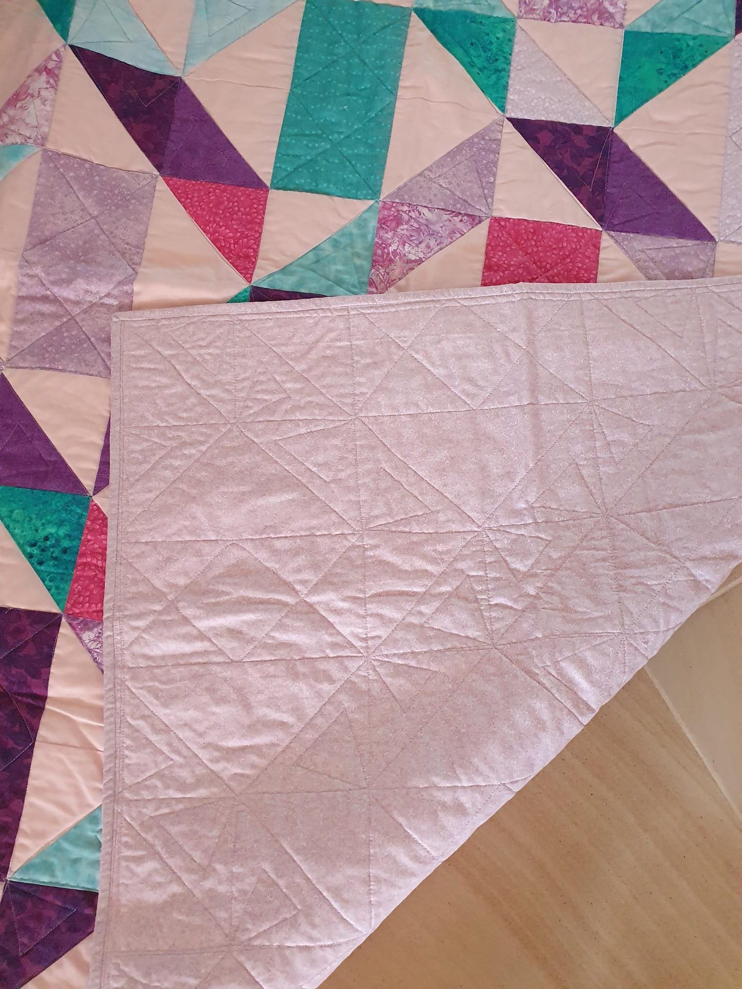 Entwined Pink Pastel Quilt The Patchwork Quilt Maker