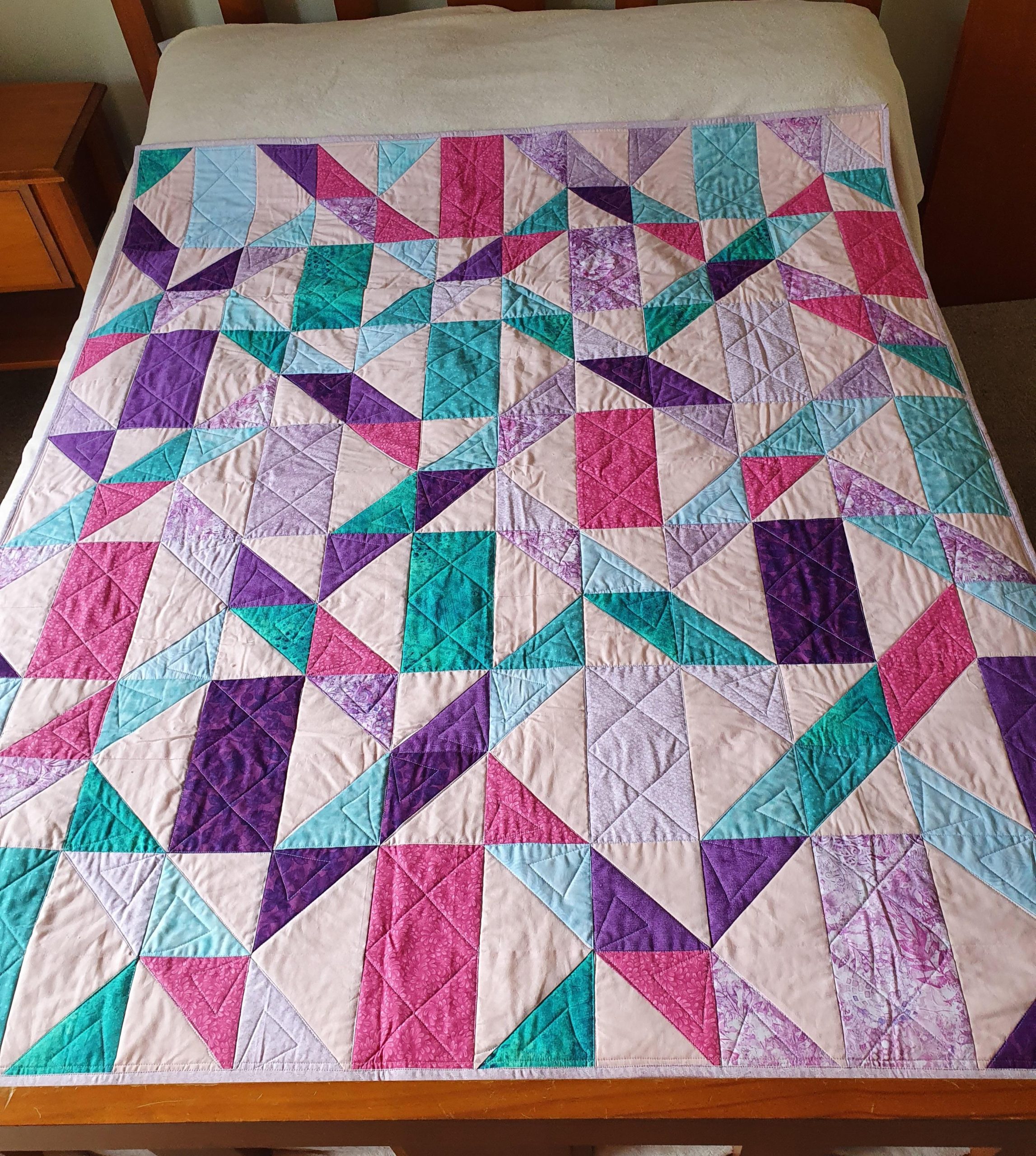 Entwined Pink Pastel Quilt The Patchwork Quilt Maker