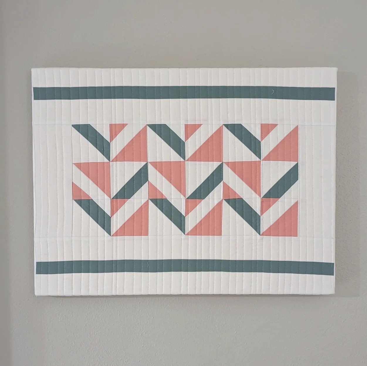 How to Mount a Wall Hanging onto Canvas Patchwork Sampler