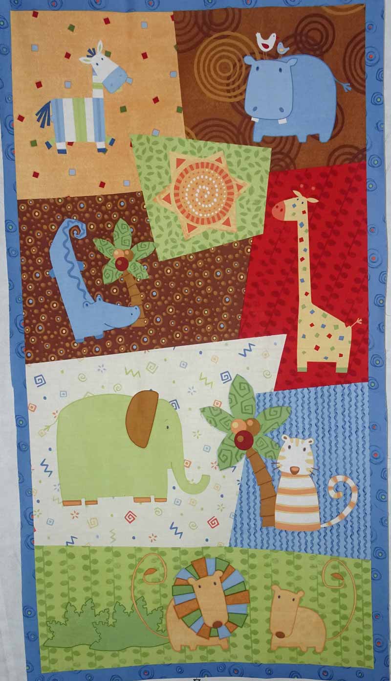 Jungle Buddies Panel Patchwork with Gail B Patchwork with Gail B
