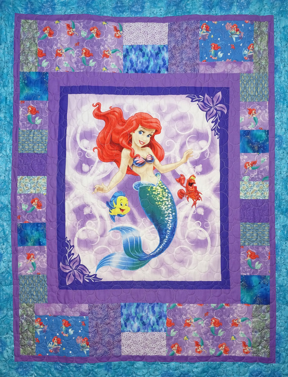 Cotton Fabric Quilting Kit with Mermaid Wishes Panel; Kit Previously Owned. Sewing & Fiber Craft