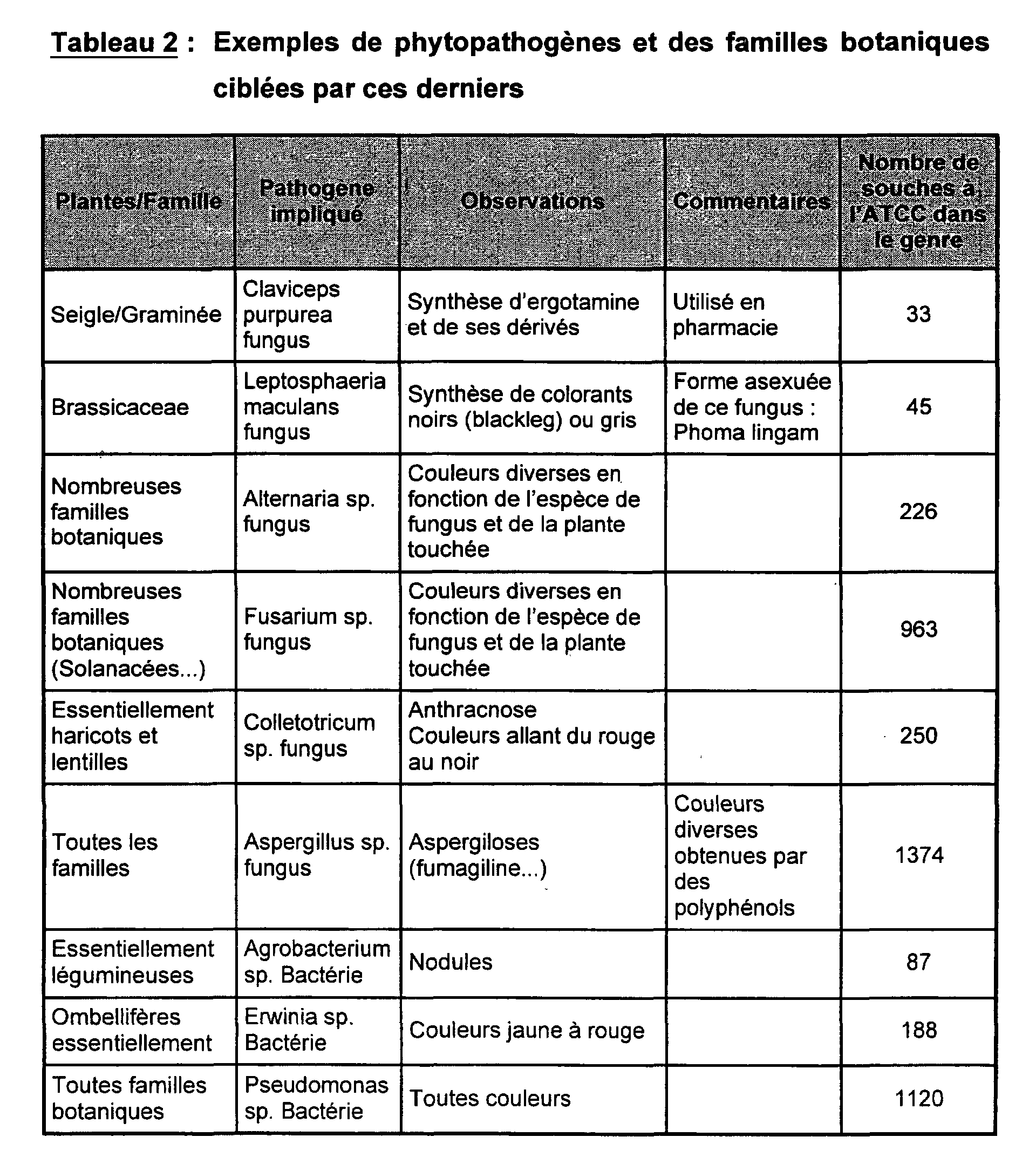 Patent EP1203811A2 Production of metabolites of interest by co